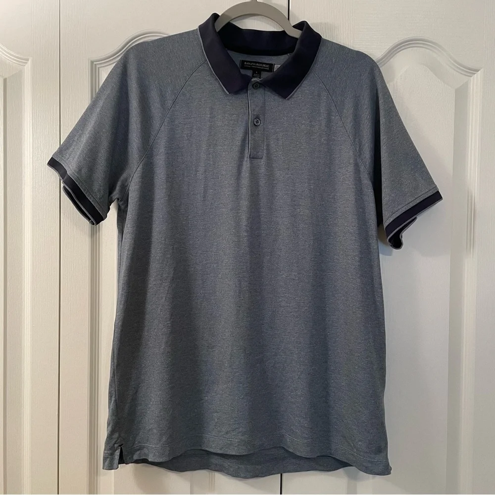 Banana Republic short sleeve luxury touch performance golf polo NWOT